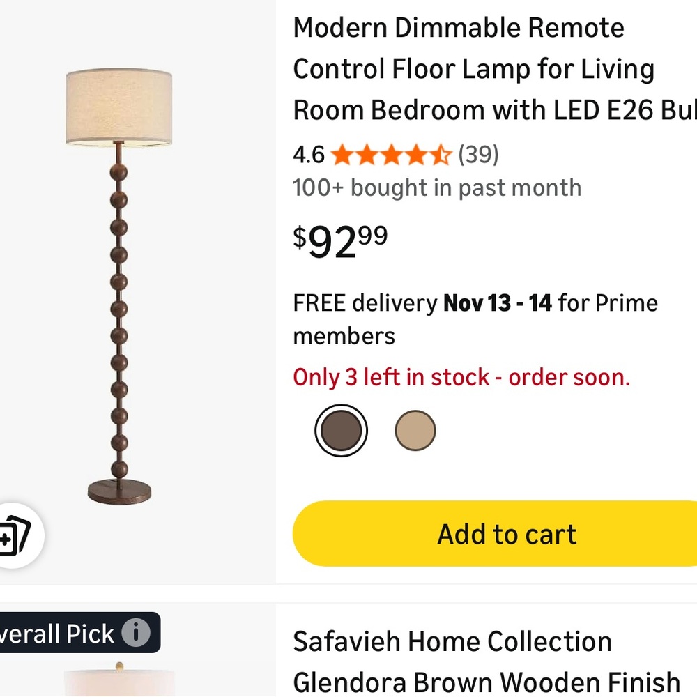 New floor lamp